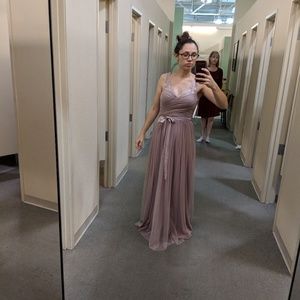 Bridesmaids dress mauve dusty rose size 2